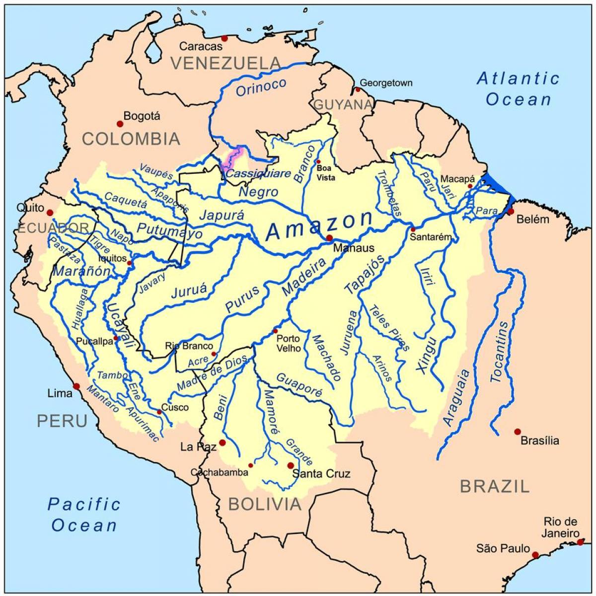 çayın Peru xəritədə