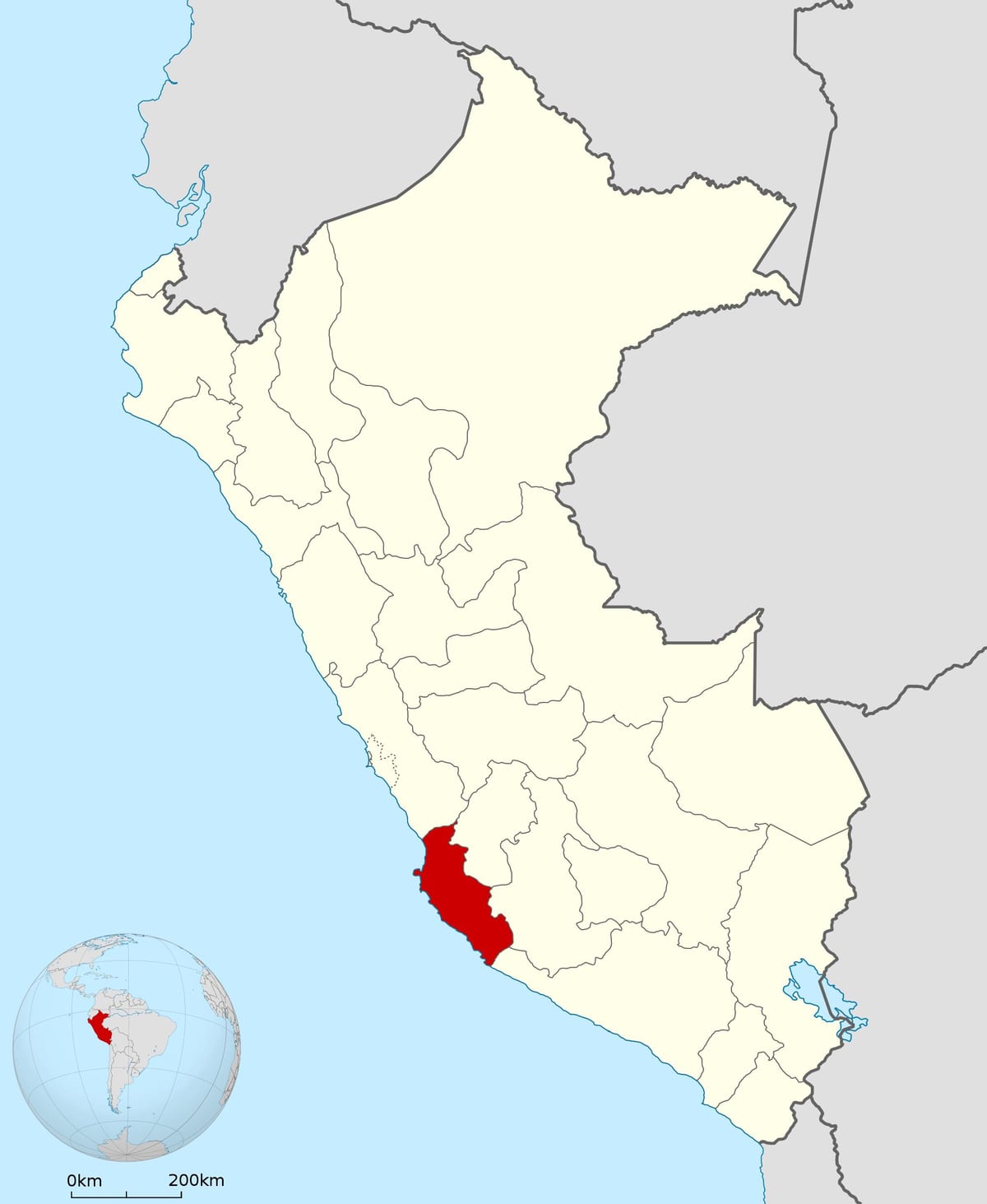 xəritə iki Peru