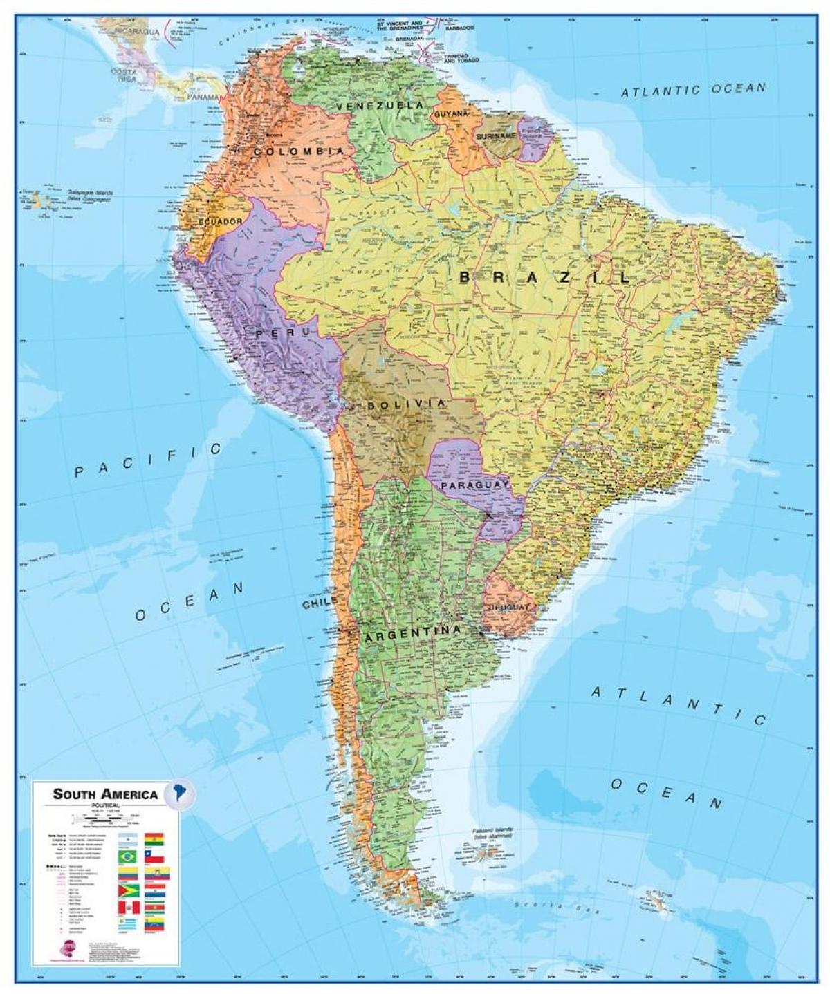 kart Peru Cənubi Amerika