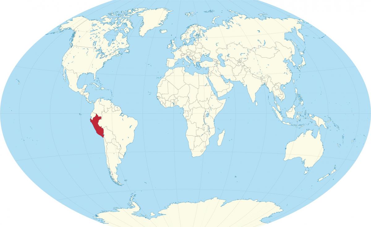 dünyanın xəritəsi gösteren Peru