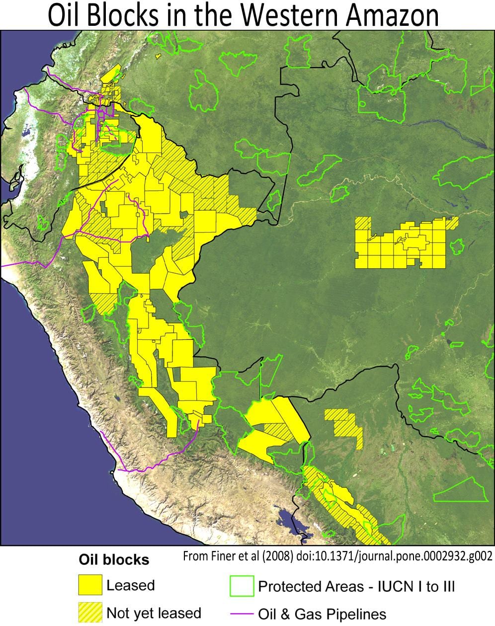 Peru Amazon xəritə