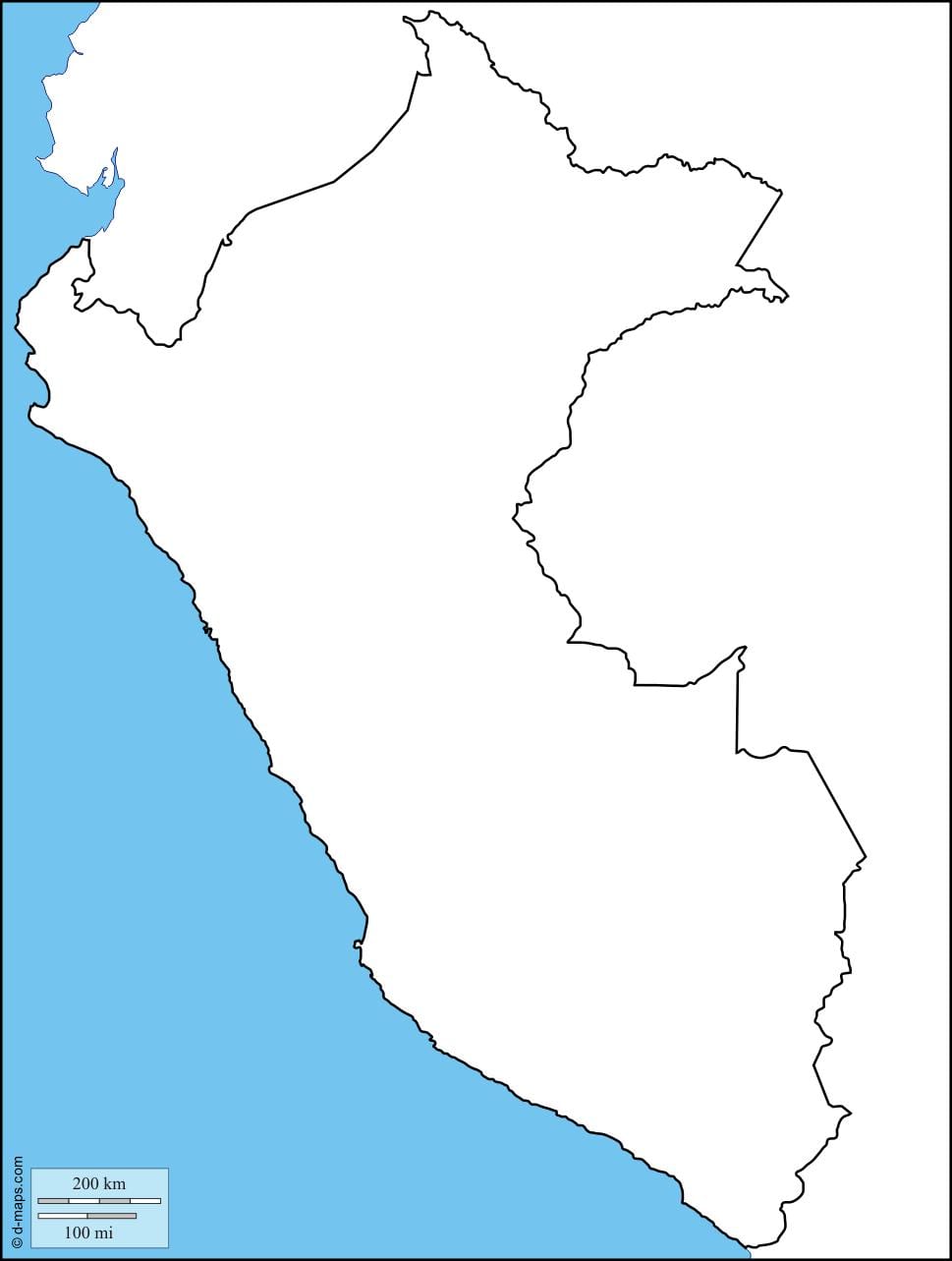 Peru boş xəritə