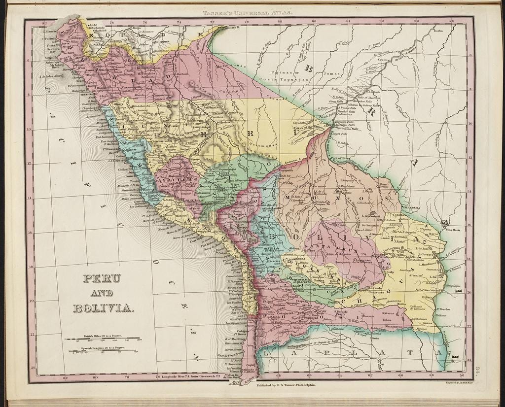 xəritə qədim Peru 