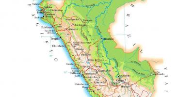 Kart fiziki xəritəsi Peru