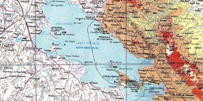 Kart göl титикака Peru 