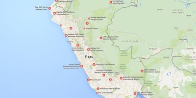 Hava Peru xəritədə
