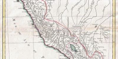 Kart köhnə xəritəsi Peru