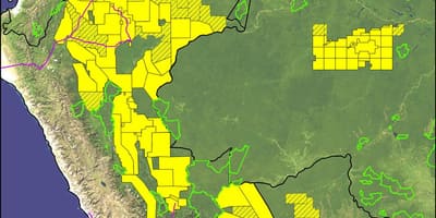 Peru Amazon xəritə