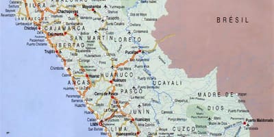 Şəhərin xəritəsi Peru
